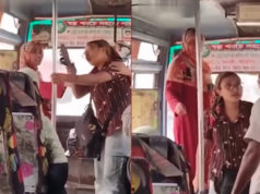 (ভিডিও)পোশাক নিয়ে কটুক্তিকারীকে জুতাপেটা করলেন তরুণী