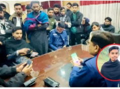 (ভিডিও)হবিগঞ্জে ওসিকে হুমকি দেয়া বৈষম্যবিরোধী নেতা মাহদী হাসান গ্রেফতার