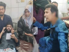 (ভিডিও)পুলিশের সঙ্গে সংঘর্ষে ইনকিলাব মঞ্চের ২৩ নেতাকর্মী আহত