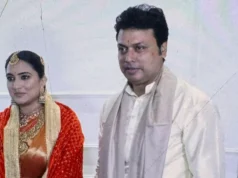 (ভিডিও)দ্বিতীয়বার বিয়ের পিঁড়িতে ত্রিপুরার প্রাক্তন মুখ্যমন্ত্রী বিপ্লব কুমার দেব, পাত্রী কে?