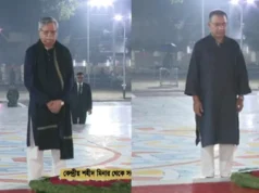 (ভিডিও)শহীদ মিনারে রাষ্ট্রপতি ও প্রধানমন্ত্রীর শ্রদ্ধা